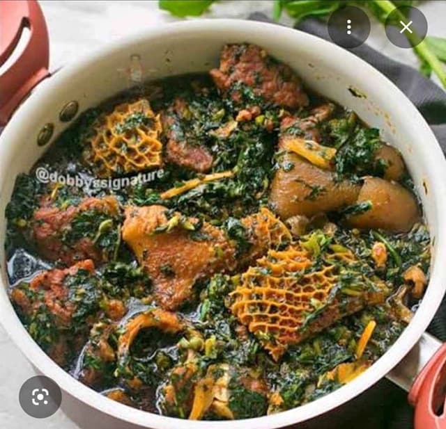 Authentic Akwa Ibom Edikang Ikong Vegetable Soup